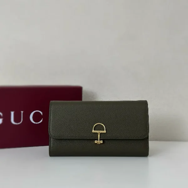 Gucci Dark Green Long Wallet image 1