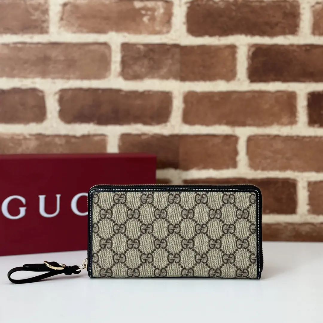 Gucci Monogram Zip Around Wallet image 1