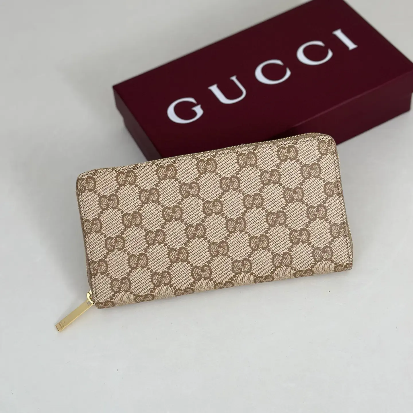 Gucci Monogram Zip Wallet image 1