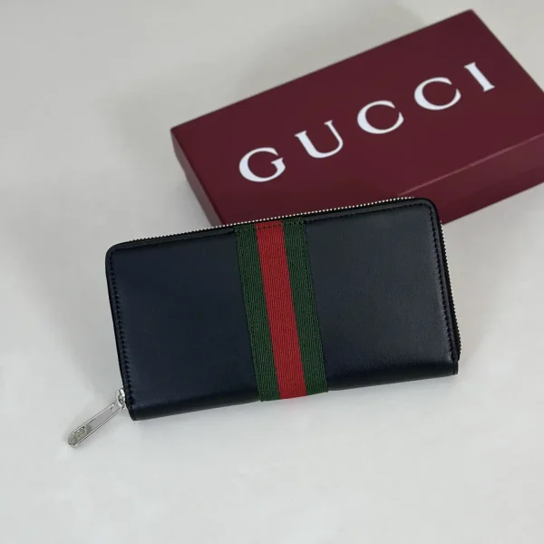 Gucci Web Stripe Zip-Around Wallet image 1