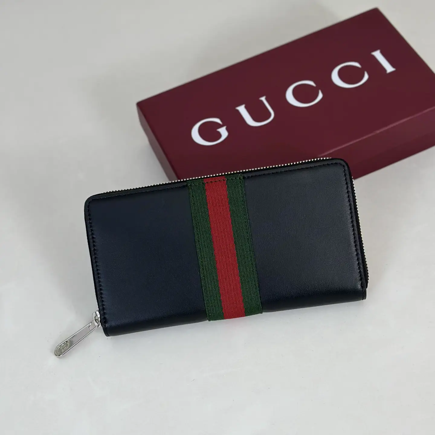 Gucci Web Stripe Zip-Around Wallet image 1