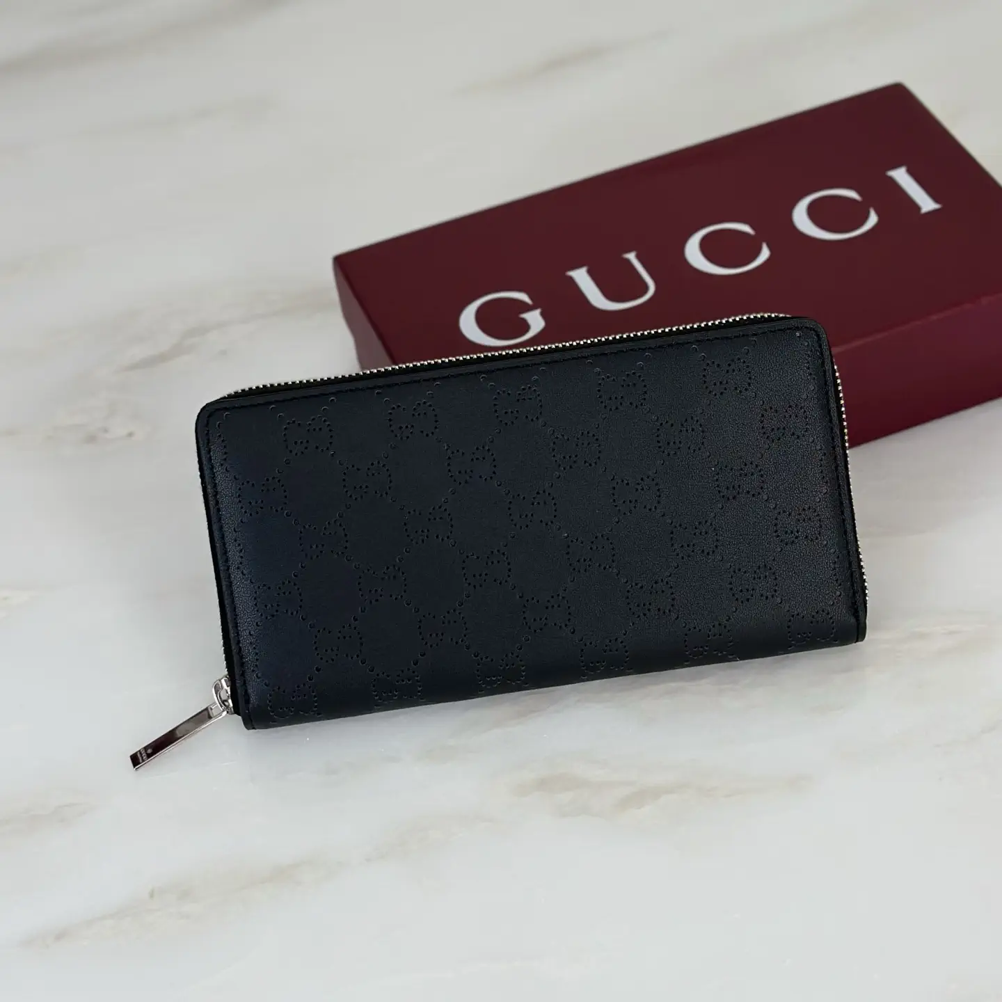 Gucci Monogram Zip Around Wallet image 1