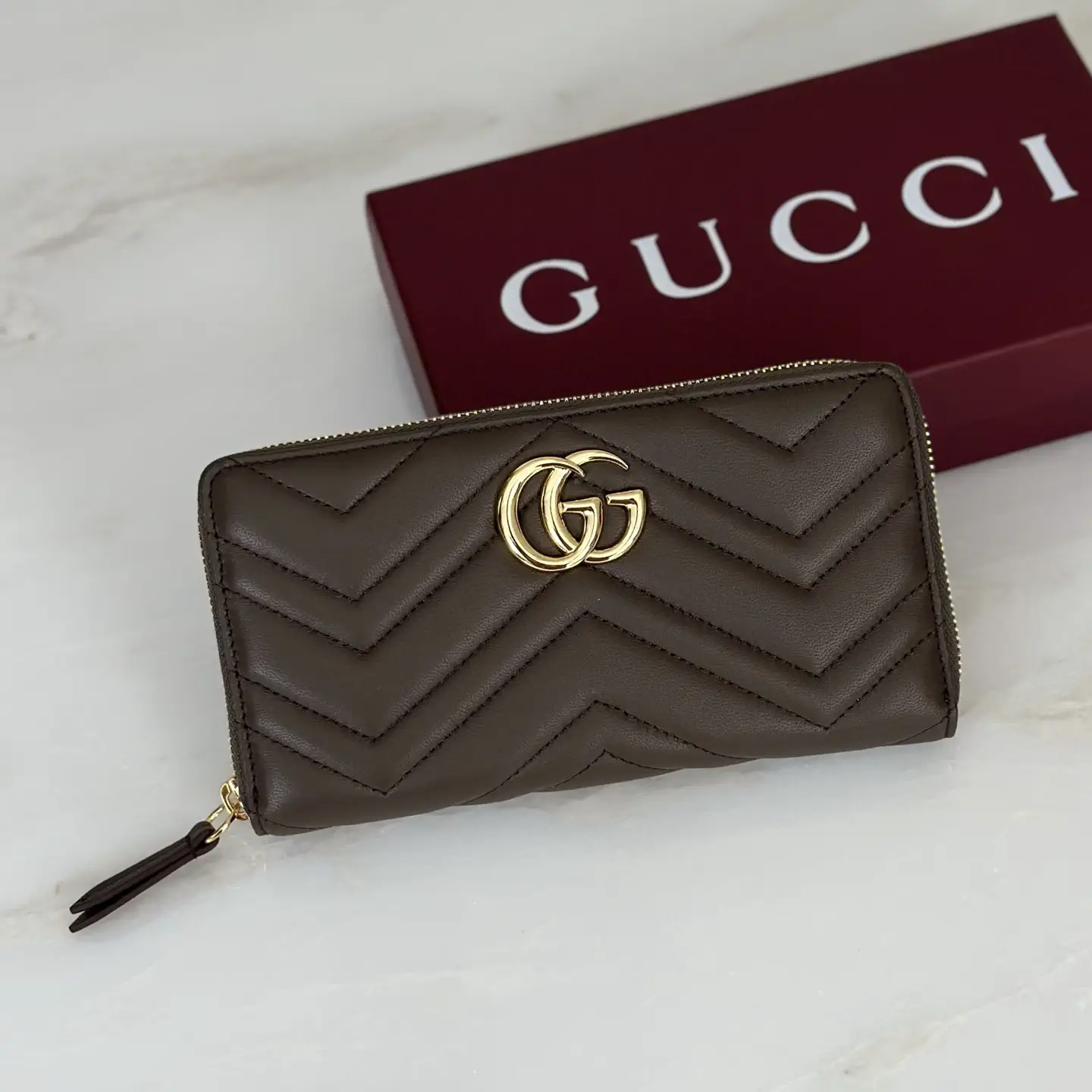 Gucci Quilted Zip Around Wallet image 1