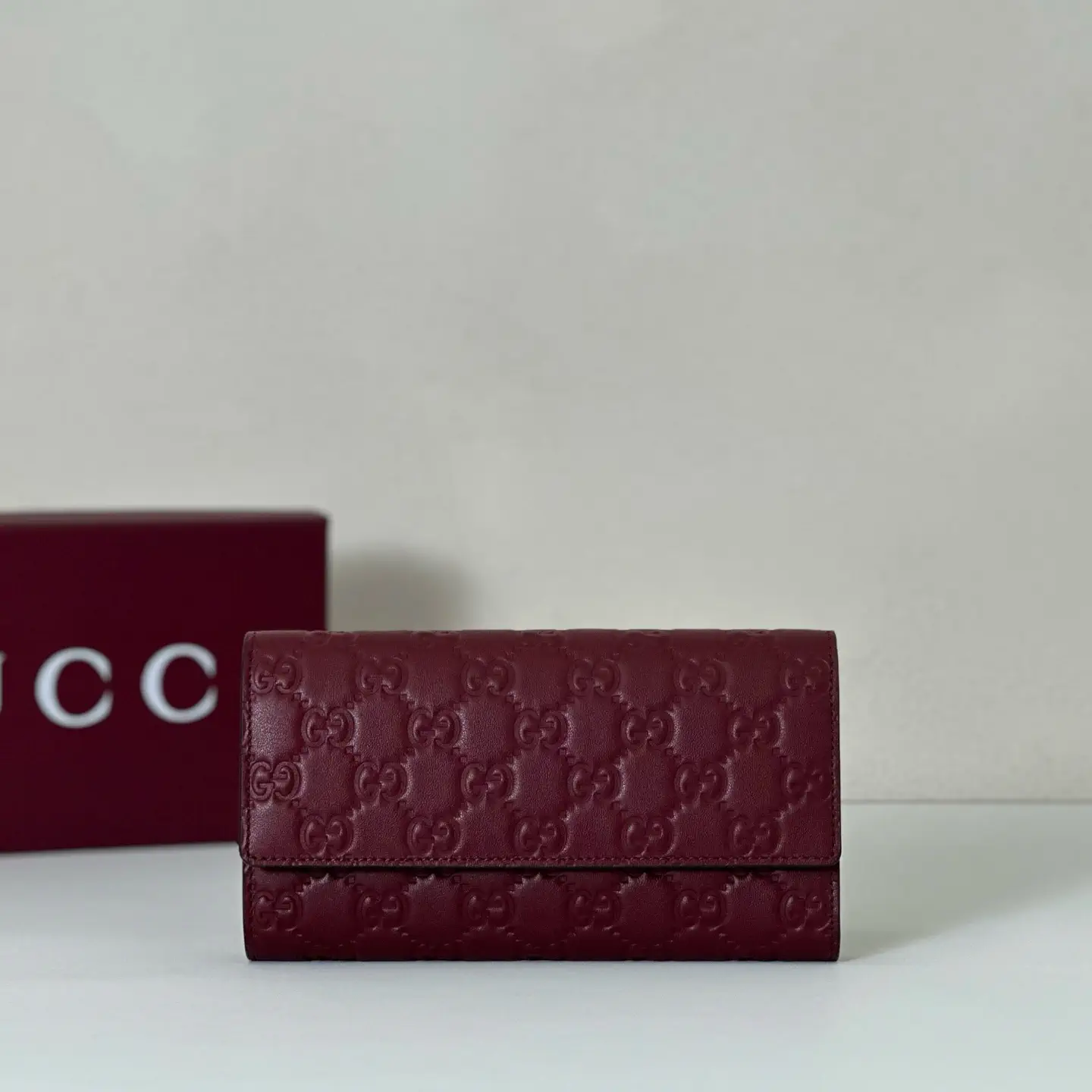 Gucci Embossed Monogram Long Wallet image 1