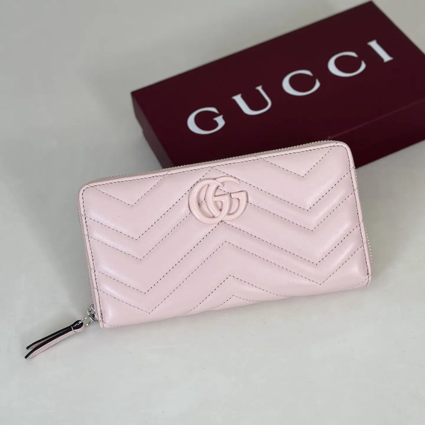 Gucci GG Marmont Quilted Zip Around Wallet image 1