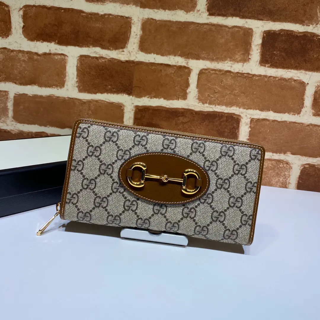 Gucci Horsebit Monogram Zip-Around Wallet image 1