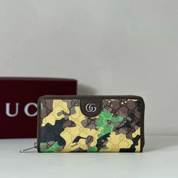 Gucci GG Monogram Camouflage Zip Around Wallet image 1