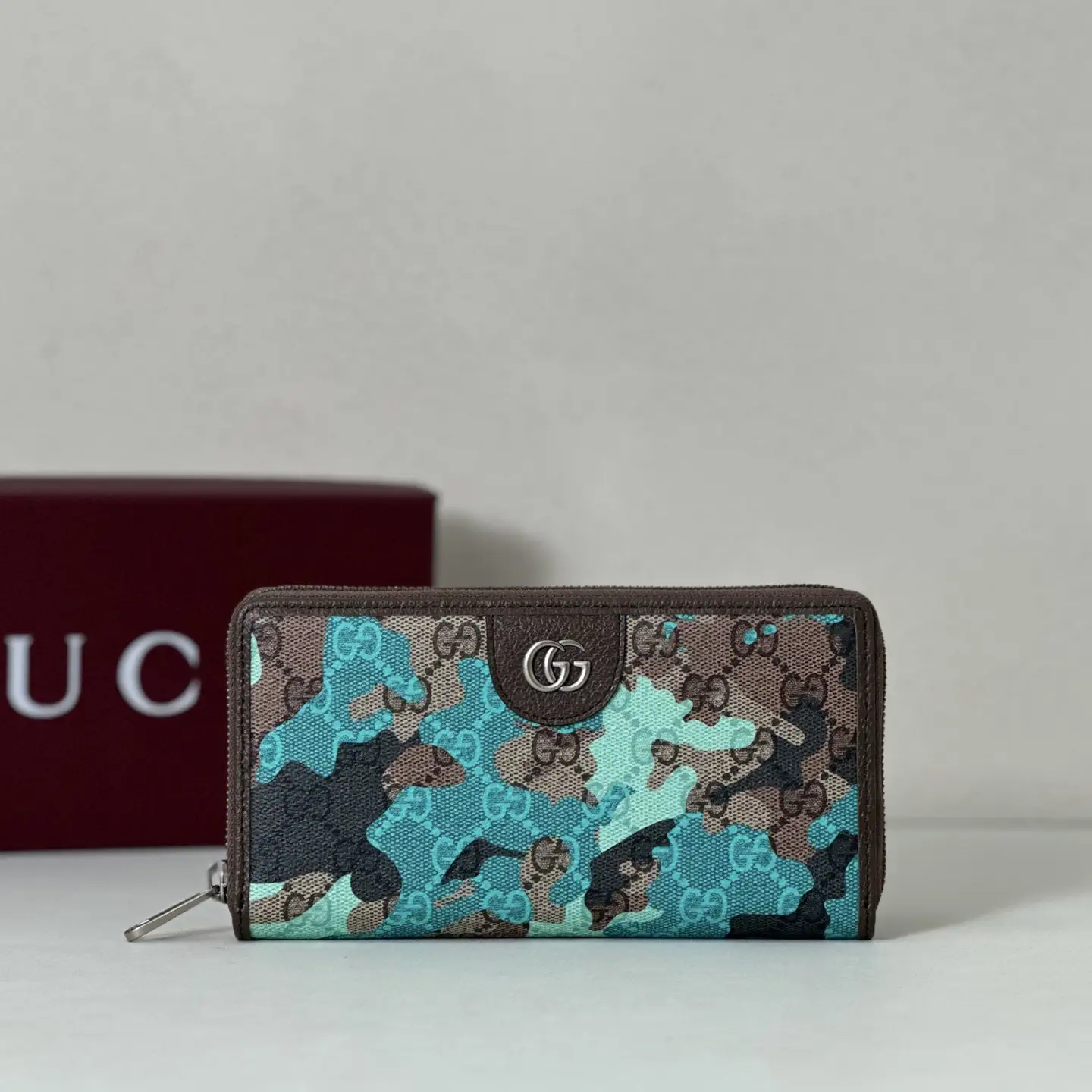 Gucci GG Monogram Camouflage Zip Around Wallet image 1