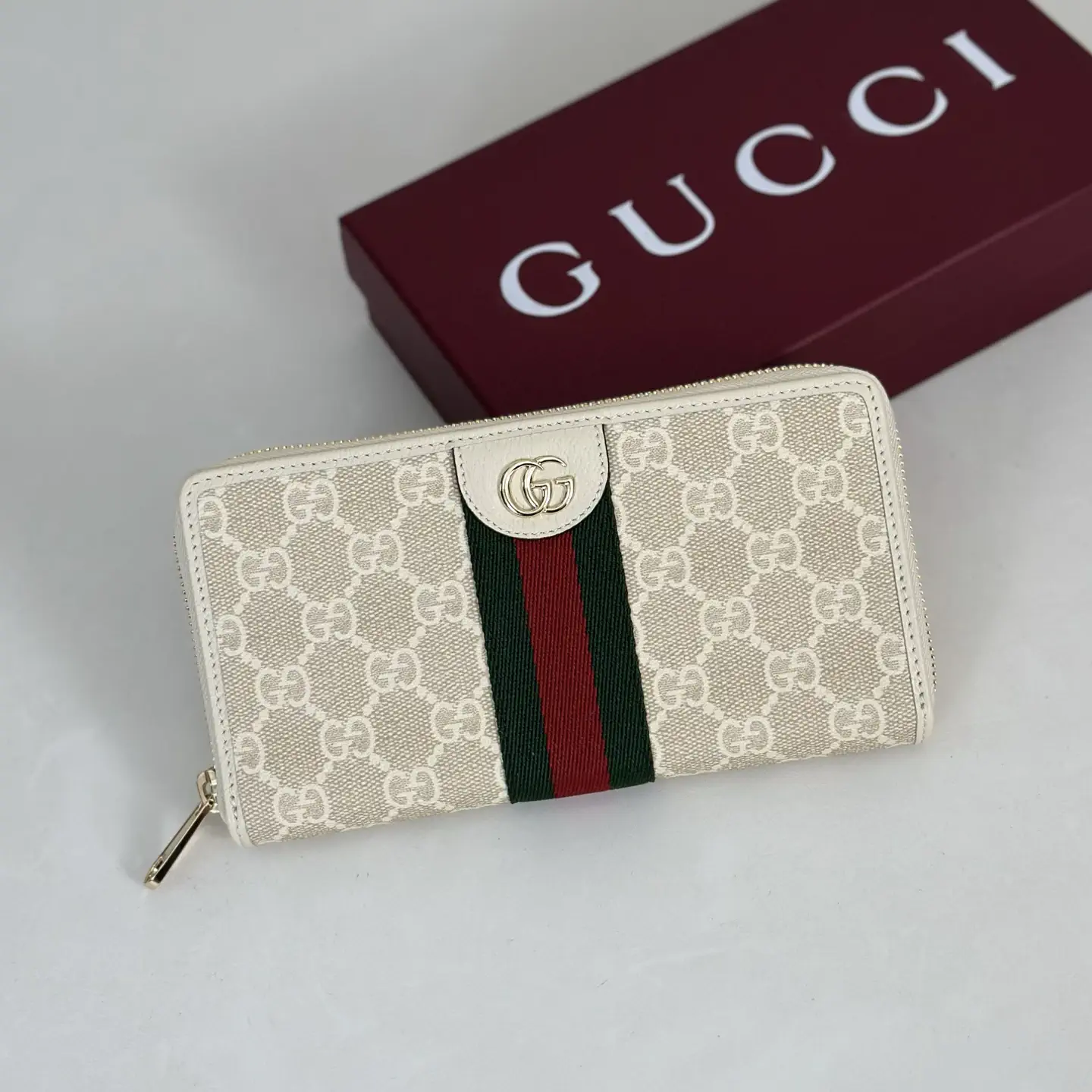 Gucci Monogram Zip-Around Wallet image 1