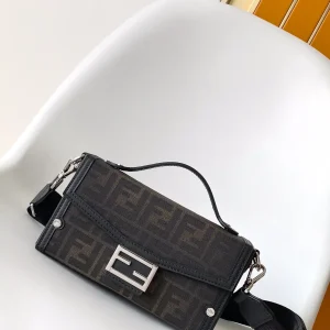 FENDI FF Monogram Baguette Soft Trunk Crossbody Bag image 1