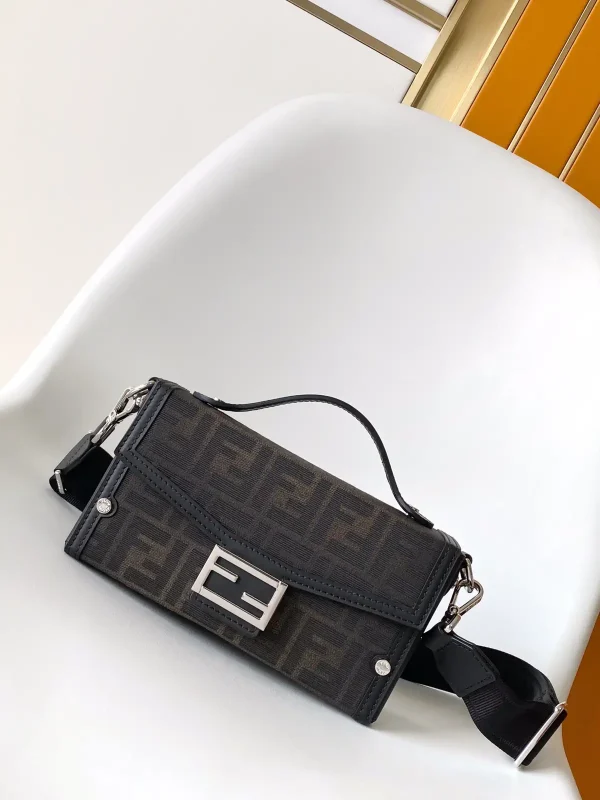 FENDI FF Monogram Baguette Soft Trunk Crossbody Bag image 1