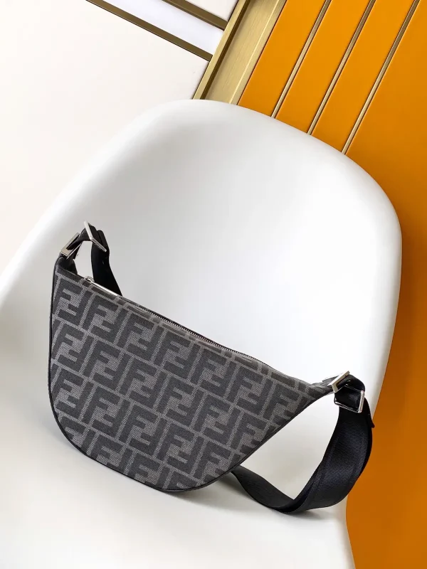 FENDI FF Monogram Melon Small Crescent Crossbody Bag image 1