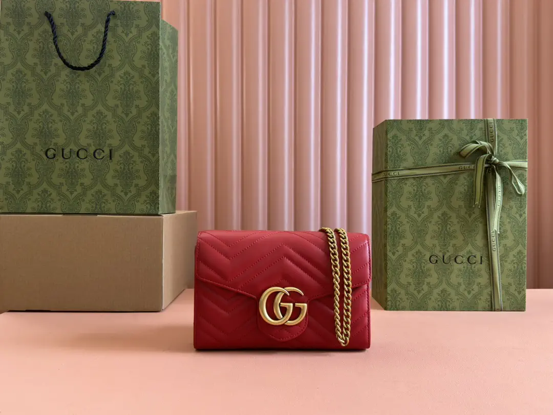 Gucci Quilted Mini Bag with Chain Strap image 1