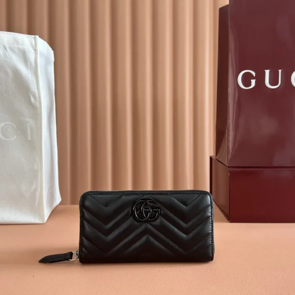 Gucci Marmont Quilted Zip Around Wallet image 1