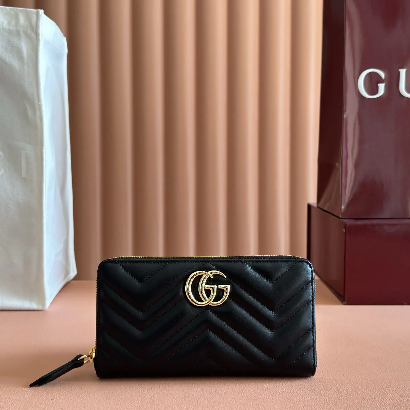 Gucci Marmont Quilted Zip-Around Wallet image 1