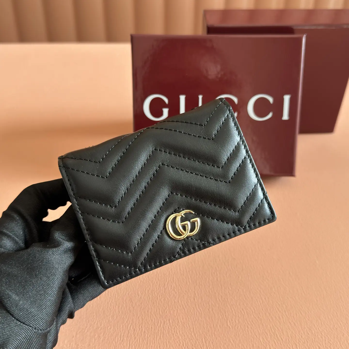 Gucci Marmont Quilted Card Holder image 1