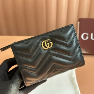 Gucci Quilted Chevron Wallet image 1
