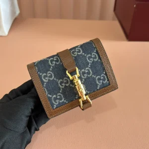 Gucci Monogram Denim Card Holder image 1