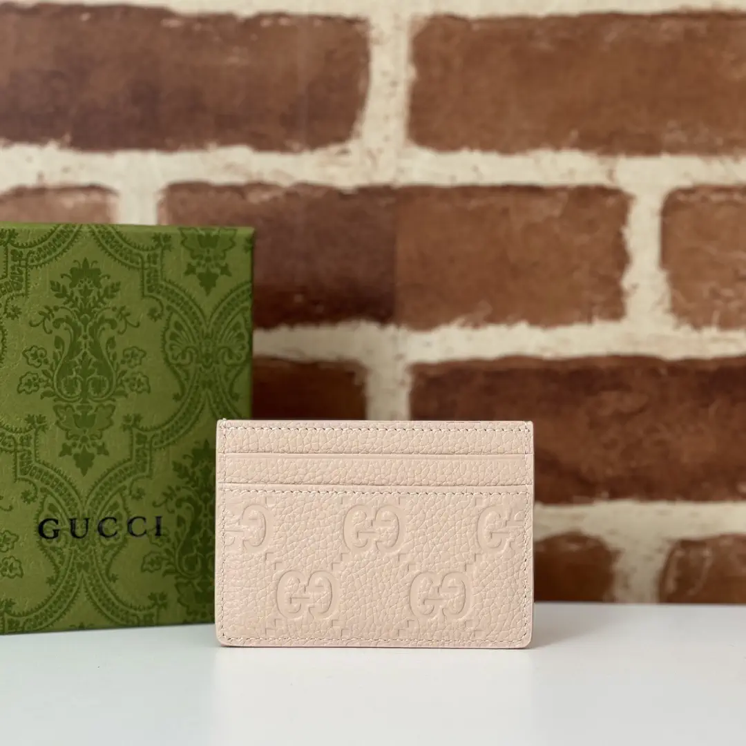 Gucci Embossed GG Card Holder image 1