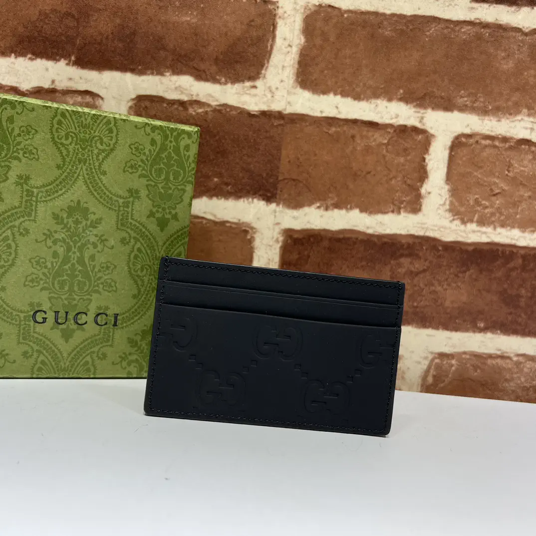 Gucci Embossed GG Card Holder image 1