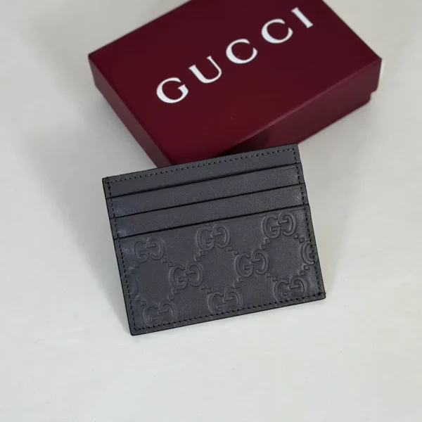 Gucci Embossed Monogram Card Holder image 1