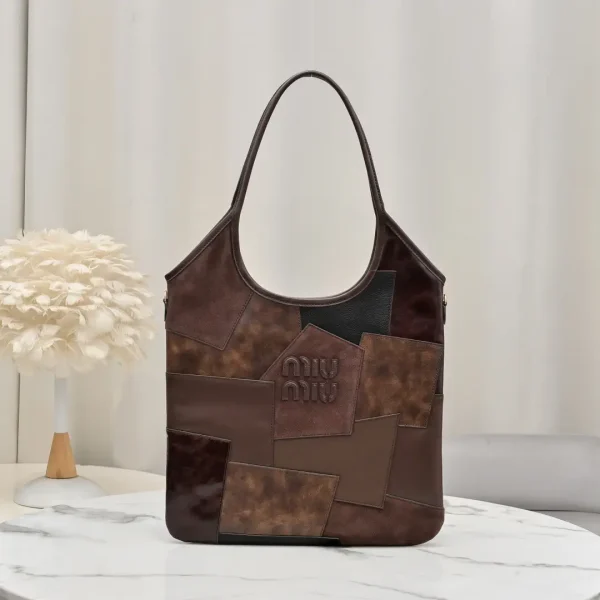Miu Miu Patchwork Leather Tote Bag image 1