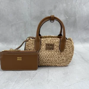 Miu Miu Woven Top Handle Bag image 1