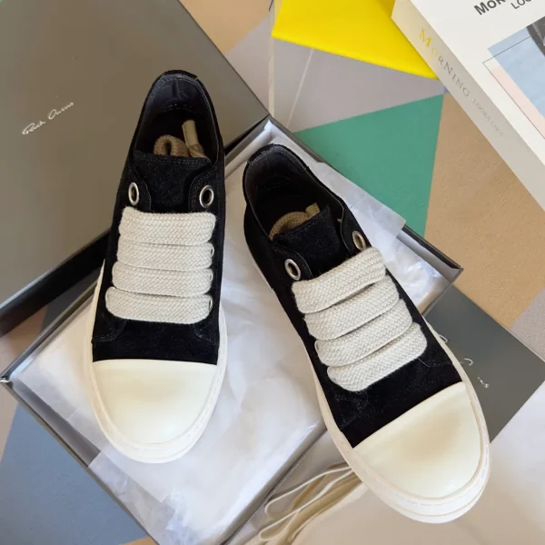 Rick Owens LUXOR Low-Top Thick Lace Casual Shoes image 1