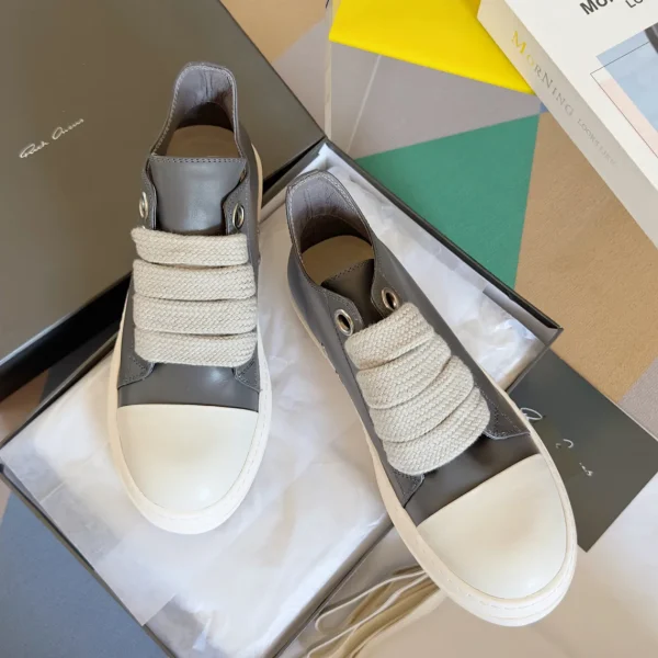 Rick Owens LUXOR Low-Top Thick Lace Casual Shoes image 1