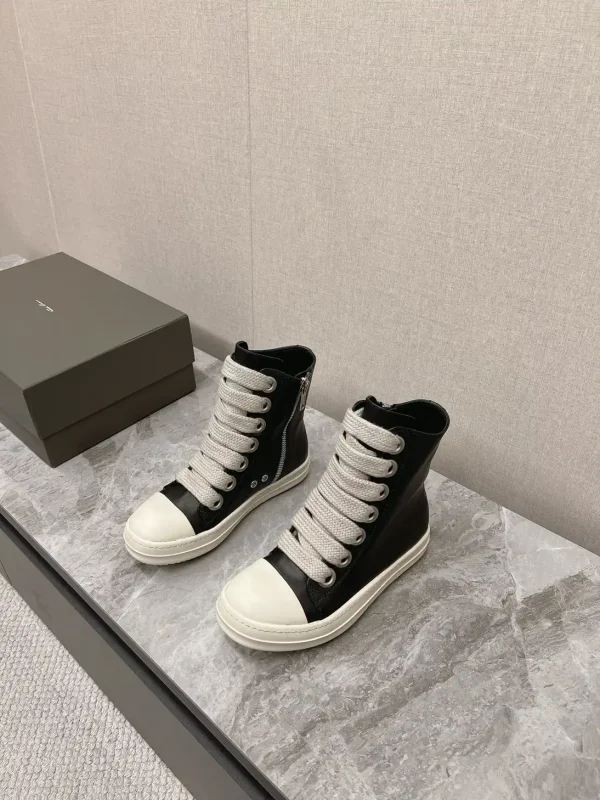 Rick Owens Main Line Watermelon Toe High-Top Sneakers image 1