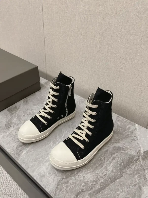 Rick Owens Main Line Watermelon Toe High-Top Sneakers image 1