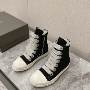 Rick Owens Main Line Watermelon Toe High-Top Sneakers image 1