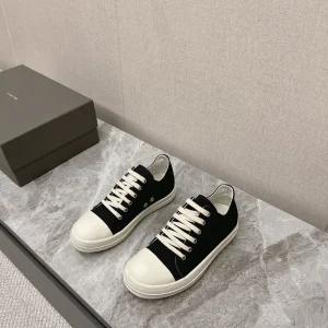 Rick Owens Main Line Watermelon Head Denim Low-Top Sneakers image 1