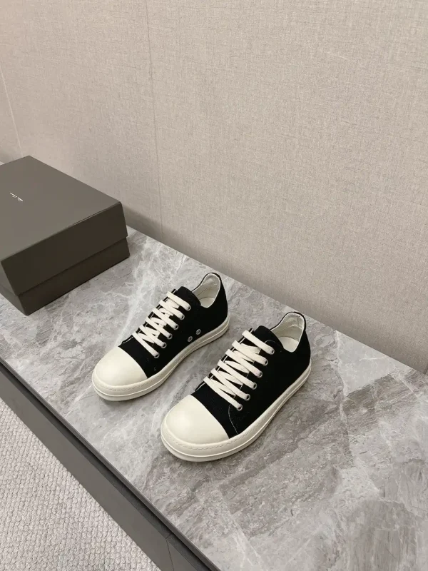 Rick Owens Main Line Watermelon Head Denim Low-Top Sneakers image 1