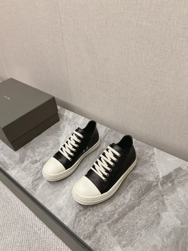 Rick Owens Main Line Water Dyed Cowhide Low Top Sneakers image 1