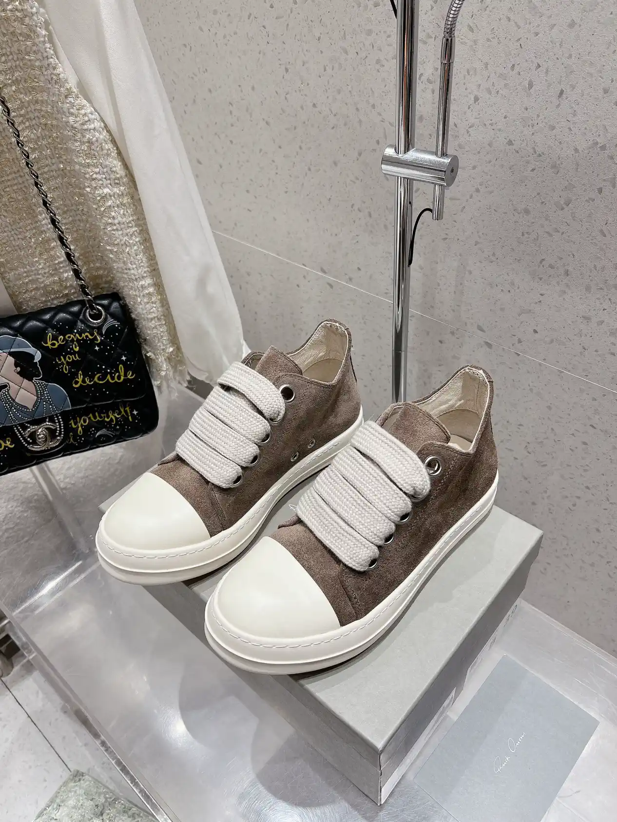 Rick Owens Strap Casual Sneakers image 1