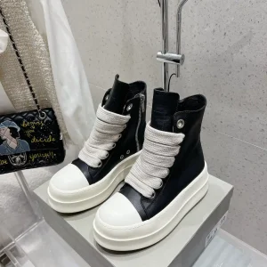 Rick Owens 24SS New Couple Style Platform Lace-Up Ankle Boots image 1