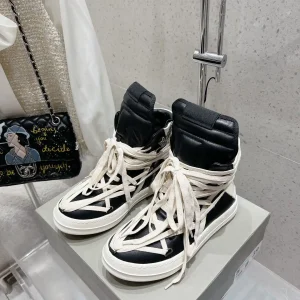 Rick Owens 24ss High Top Lace Up Biker Boots image 1