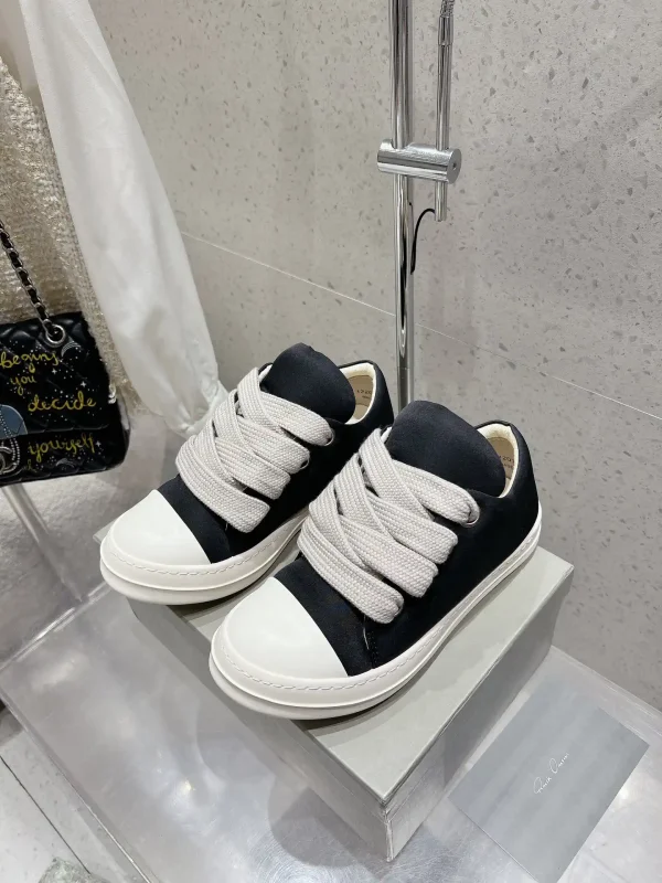 Rick Owens Wide Lace Puffer Sneakers image 1