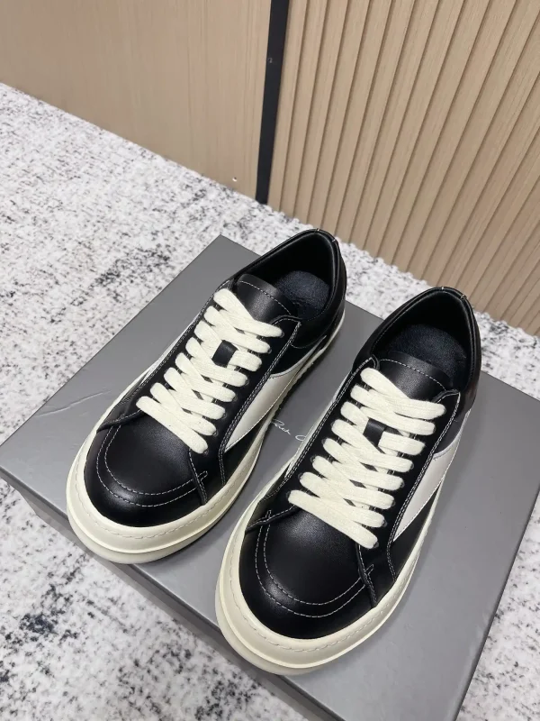 Rick Owens 2025 New Men's Casual Leather Sneakers image 1