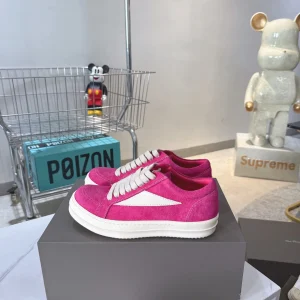Rick Owens Suede Low-Top Casual Sneakers image 1