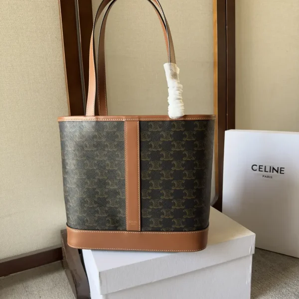 CELINE Triomphe Canvas Small Cabas Tote Bag image 1