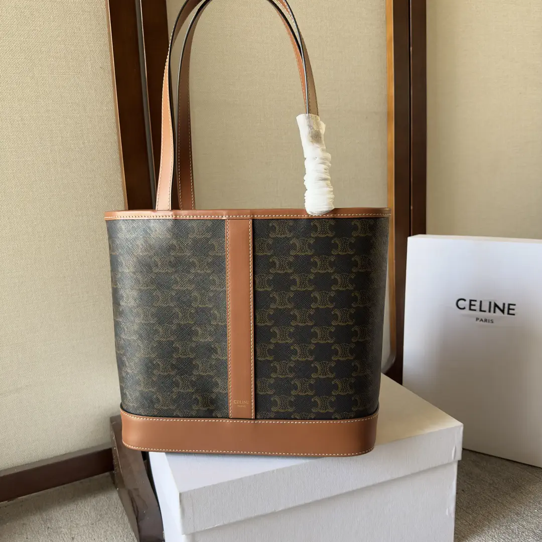 CELINE Triomphe Canvas Small Cabas Tote Bag image 1