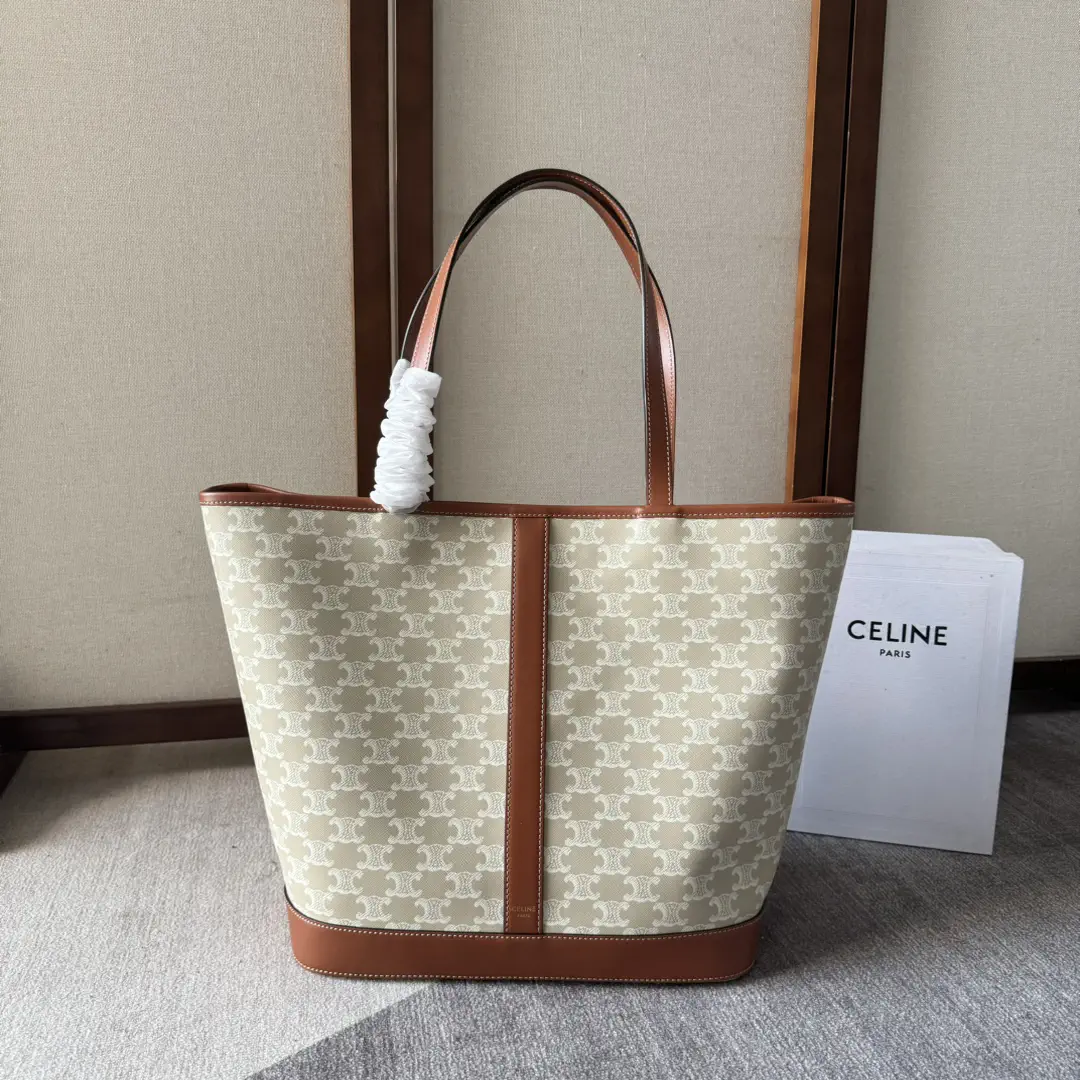 CELINE Triomphe Canvas Medium Cabas Tote Bag image 1