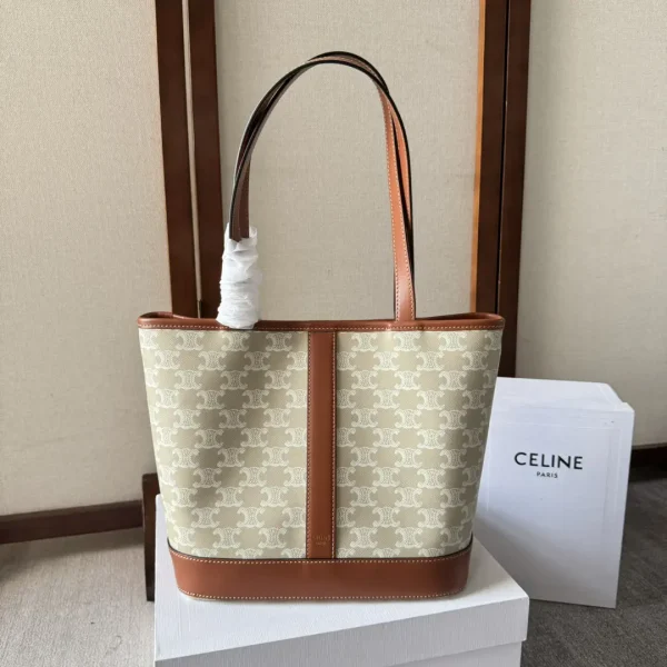 CELINE Triomphe Canvas Small Cabas Tote Bag image 1