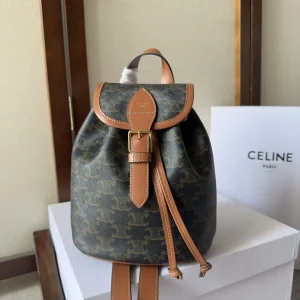 CELINE Folco Triomphe Canvas Mini Backpack image 1