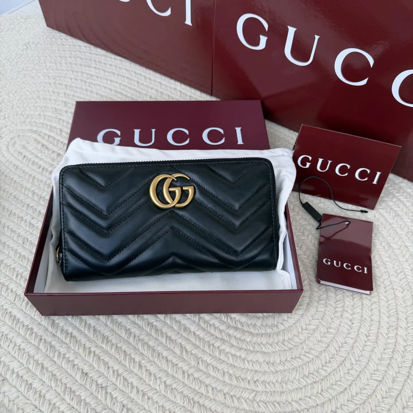 Gucci Quilted Long Zip Wallet image 1