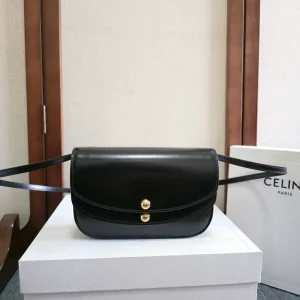 CELINE Black Dual-Compartment Crossbody Bag image 1
