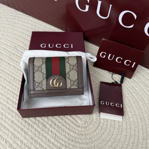 Gucci Ophidia GG Monogram Short Wallet image 1