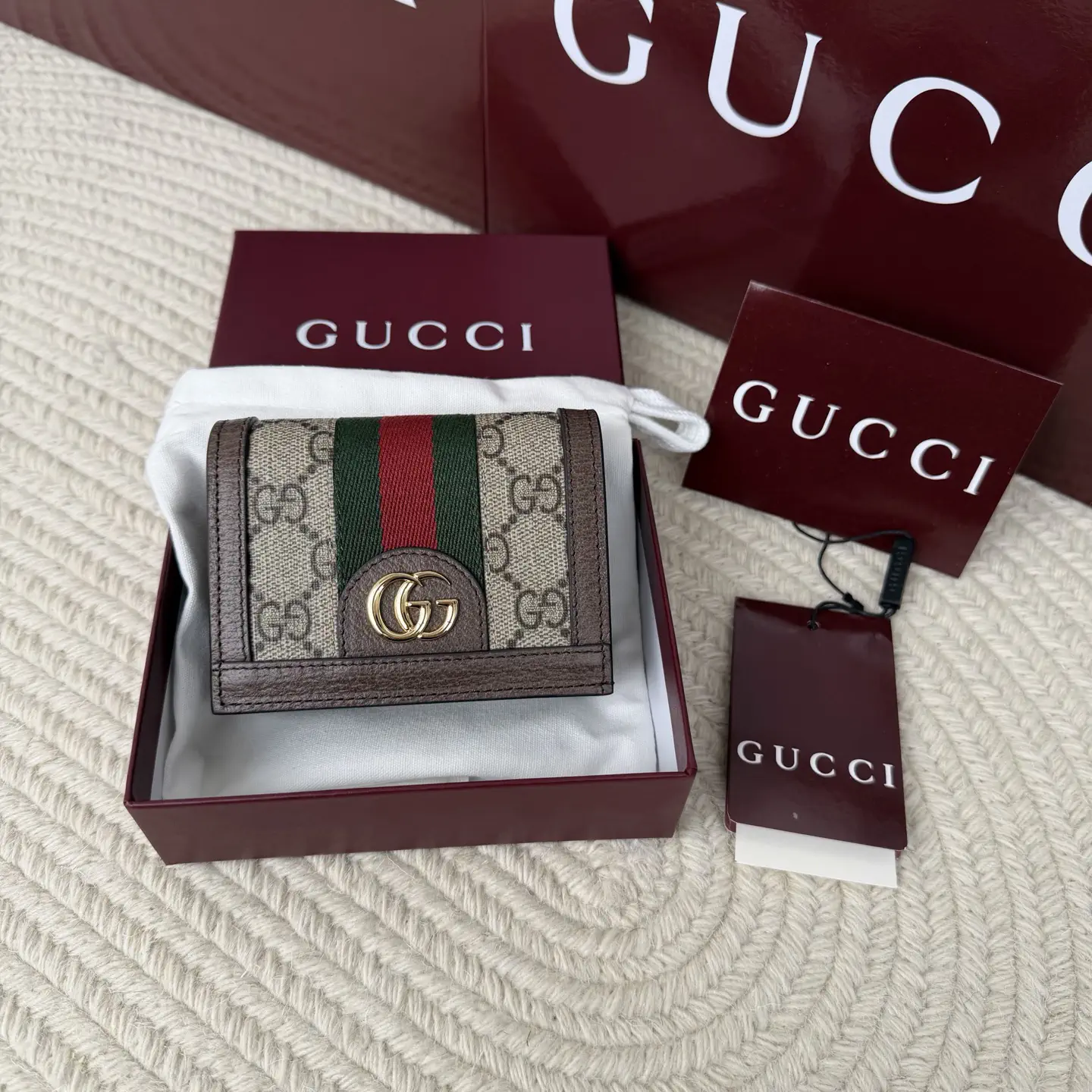 Gucci Ophidia GG Monogram Short Wallet image 1